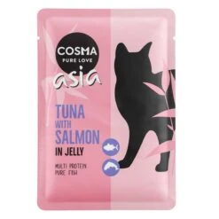 Cosma Asia In Jelly Pouches 6 X 100g Tuna With Beef -Zoo Plus 103497 pla cosma asia tunasalmon 100g 0 8