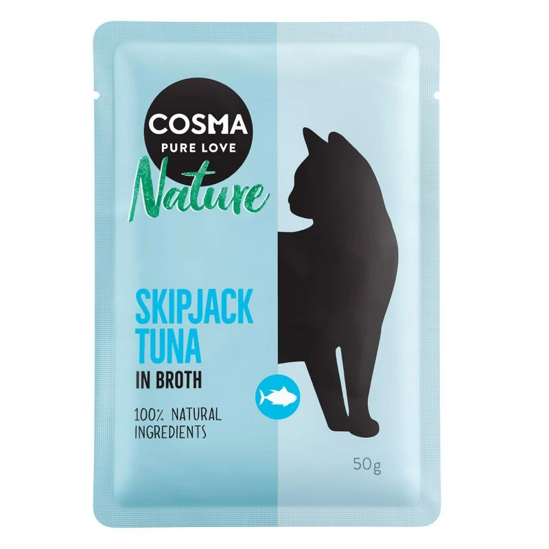 Cosma Nature Pouches Saver Pack 18 X 50g Mixed Pack (6 Varieties) 8 Cosma Nature Pouches Saver Pack 18 X 50g Mixed Pack (6 Varieties) - Image 8