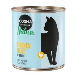 Cosma Nature 6 X 280g Chicken & Tuna With Cheese -Zoo Plus 104069 pla cosma nature chickenfillet 280g 7 8