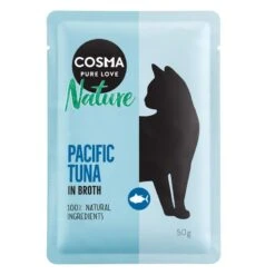 Cosma Nature Pouches Saver Pack 18 X 50g Mixed Pack (6 Varieties) 35 Cosma Nature Pouches Saver Pack 18 X 50g Mixed Pack (6 Varieties) -Zoo Plus 104104 pla cosma nature pacifictuna 50g 4 3