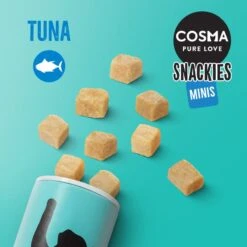 Cosma Snackies Minis Saver Pack Tuna (5 X 25g) -Zoo Plus 114600 cosma snackies mini foodboard tuna 1000x1000 7