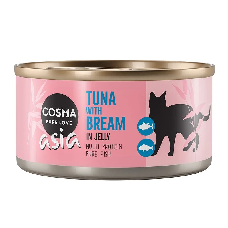 Cosma Asia In Jelly 6 X 170g Tuna With Bream 3 Cosma Asia In Jelly 6 X 170g Tuna With Bream - Image 3