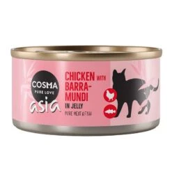 Cosma Asia In Jelly 6 X 170g Chicken With Tuna -Zoo Plus 160597 pla cosma asia chickenbarramundi 170g 0 15