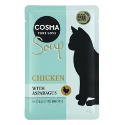 Cosma Soup Saver Pack 24 X 40g Chicken Breast With Pumpkin -Zoo Plus 180101 pla cosma soup chickenasparagus 40g 1000x1000 5