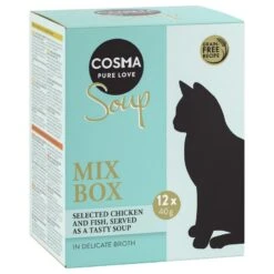Cosma Soup 12 X 40g Chicken Breast With Pumpkin -Zoo Plus 1 101377 pla cosma soup mixbox 12x40g 0 6