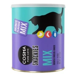 Cosma Snackies Minis Maxi Tube Mix (130g) -Zoo Plus 1 262513 cosma snackies mini mix maxi 130g 1000x1000 8 1