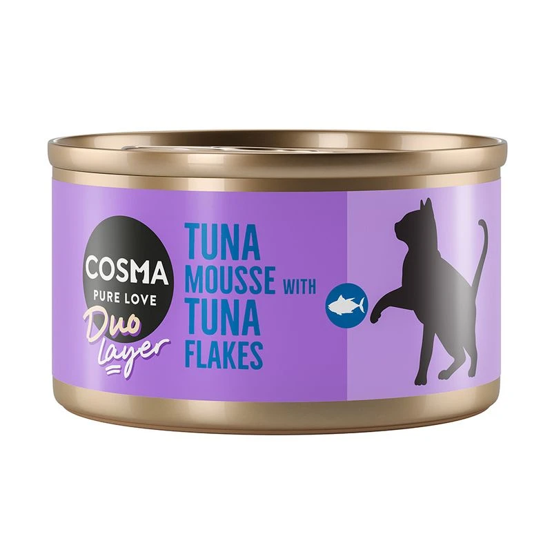 Cosma DUO Layer Saver Pack 24 X 70g Tuna Mousse With Sardine Flakes - Image 8