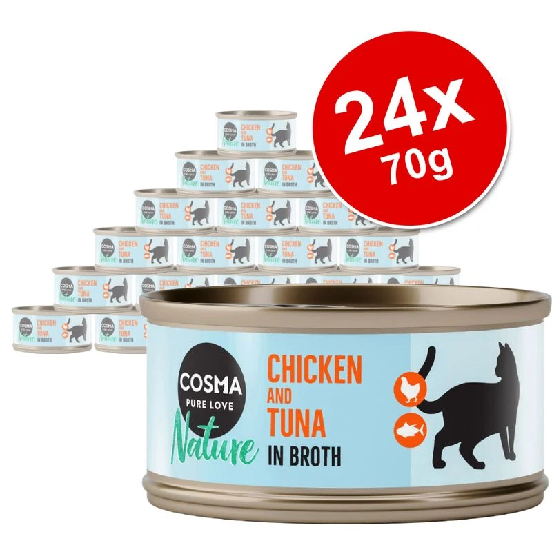 Cosma Nature Saver Pack 24 X 70g Pacific Tuna 1 Cosma Nature Saver Pack 24 X 70g Pacific Tuna