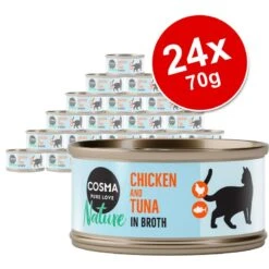 Cosma Nature Saver Pack 24 X 70g Chicken Fillet