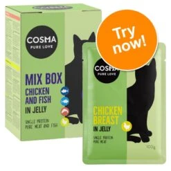 Cosma Original Pouches Mixed Trial Pack 6 X 100g Mixed Pack (4 Varieties)