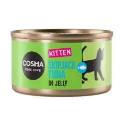 Cosma Original Kitten Mixed Trial Pack 6 X 85g Mixed Pack (3 Varieties) -Zoo Plus 203438 pla cosma kitten skipjacktuna jelly 85g 1000x1000 0 4
