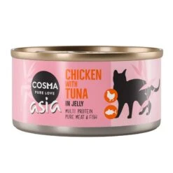 Cosma Asia In Jelly 6 X 170g Tuna With Beef -Zoo Plus 21757 pla cosma asia chickentuna 170g 4 7