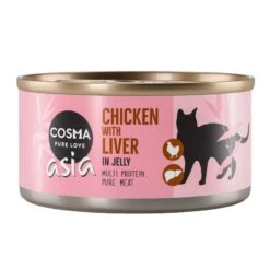 Cosma Asia In Jelly Saver Pack 24 X 170g Tuna With Salmon -Zoo Plus 21759 pla cosma asia chickenliver 170g 2 4