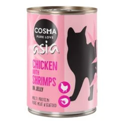 Cosma Asia In Jelly Saver Pack 12 X 400g Tuna With Crab Meat -Zoo Plus 259996 pla cosma asia chickenshrimps 6 x 400g 3 5