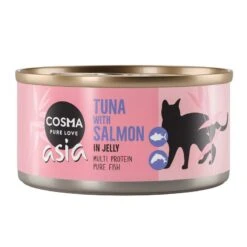 Cosma Asia In Jelly Saver Pack 24 X 170g Mix Fruits (3 Varieties) -Zoo Plus 264601 pla cosma asia tuna salmon can 170g 3 2