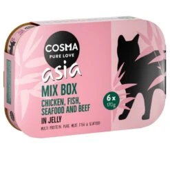 Cosma Asia In Jelly Saver Pack 24 X 170g Tuna With Crab Meat -Zoo Plus 264796 pla cosma asia mix box 6x170g sleeve 1 0