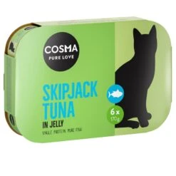 Cosma Original In Jelly Saver Pack 24 X 170g Skipjack Tuna -Zoo Plus 28128 pla cosma original skipjack 6x170g sleeve 2 4