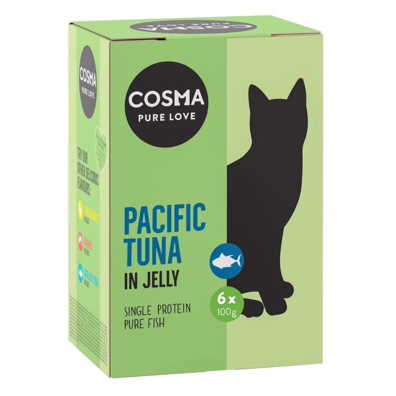 Cosma Original Pouches In Jelly 6 X 100g Pacific Tuna 1 Cosma Original Pouches In Jelly 6 X 100g Pacific Tuna