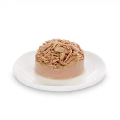 Cosma DUO Layer 6 X 70g Chicken Mousse With Tuna Flakes -Zoo Plus 350197 cosma duo layer tuna mousse tuna 70g 3