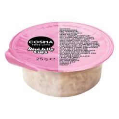 Cosma Mini Jelly Cups Saver Pack 24 X 25g Chicken Breast -Zoo Plus 360997 cosma mini jelly cup box tuna crab hs 02 4 1