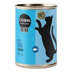 Cosma Drink Saver Pack 24 X 100g Tuna -Zoo Plus 368796 pla cosma drink tuna 2 9