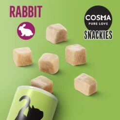 Cosma Snackies Saver Pack Chicken (5 X 26g) 34 Cosma Snackies Saver Pack Chicken (5 X 26g) -Zoo Plus 392496 cosma snackies foodboard rabbit 1000x1000 8