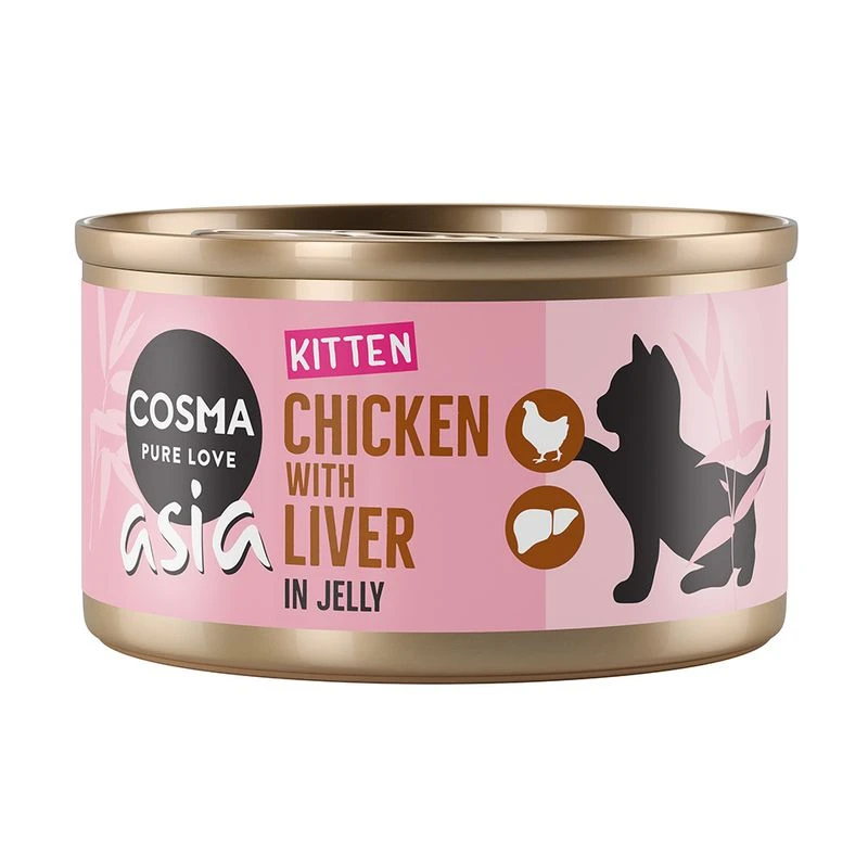 Cosma Asia Kitten In Jelly 6 X 85g Tuna With Salmon 6 Cosma Asia Kitten In Jelly 6 X 85g Tuna With Salmon - Image 6