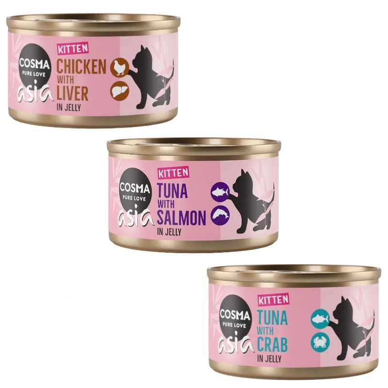Cosma Asia Kitten In JellySaver Pack 12 X 85g Tuna With Crab Meat 9 Cosma Asia Kitten In JellySaver Pack 12 X 85g Tuna With Crab Meat - Image 9