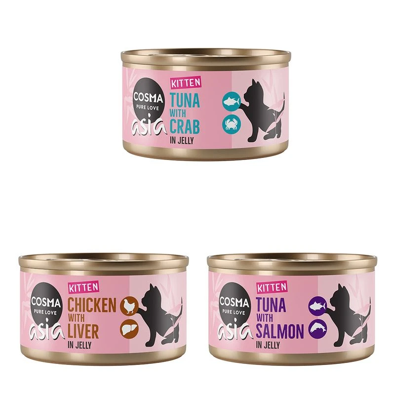 Cosma Asia Kitten In Jelly 6 X 85g Tuna With Salmon 9 Cosma Asia Kitten In Jelly 6 X 85g Tuna With Salmon - Image 9