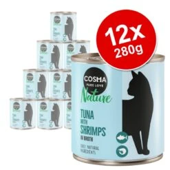 Cosma Nature Saver Pack 12 X 280g Chicken & Salmon