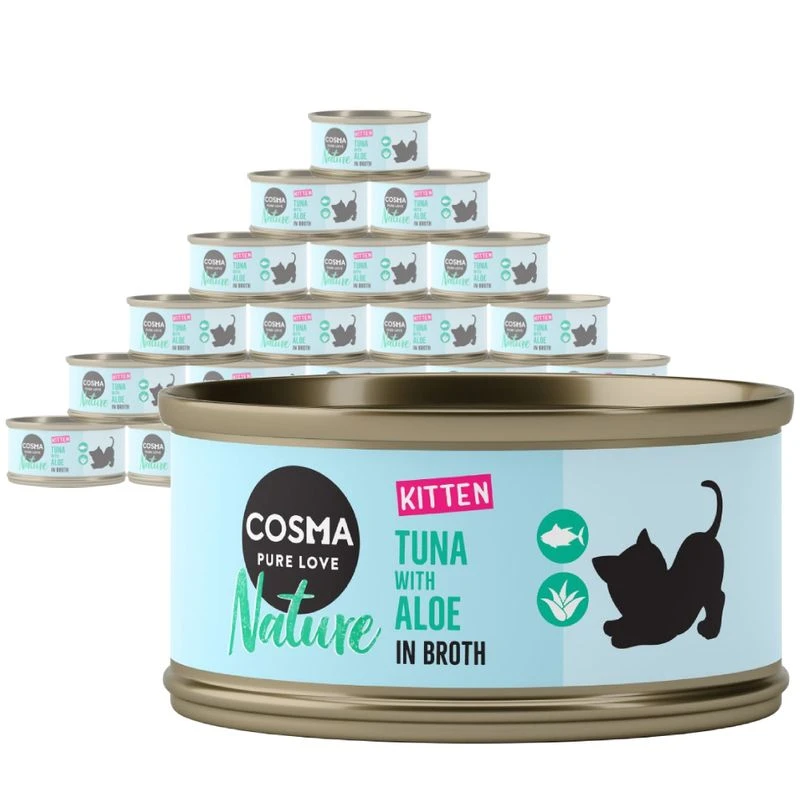 Cosma Nature Kitten Saver Pack 24 X 70g Mixed Pack (3 Varieties) 8 Cosma Nature Kitten Saver Pack 24 X 70g Mixed Pack (3 Varieties) - Image 8