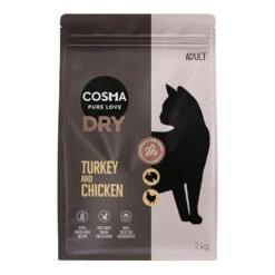 Cosma Turkey & Chicken Dry Food 400g 10 Cosma Turkey & Chicken Dry Food 400g -Zoo Plus 535900 cosma dry turkey chicken 2kg front 1000x1000 1 2 1