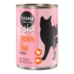 Cosma Asia In Jelly 6 X 400g Tuna With Beef 29 Cosma Asia In Jelly 6 X 400g Tuna With Beef -Zoo Plus 55136 pla cosma asia chickentuna 400g 5 1