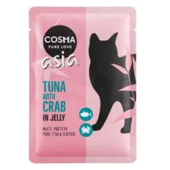Cosma Asia In Jelly Pouches 6 X 100g Tuna With Crab Meat