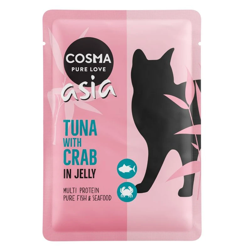 Cosma Asia In Jelly Pouches 6 X 100g Tuna With Crab Meat 1 Cosma Asia In Jelly Pouches 6 X 100g Tuna With Crab Meat