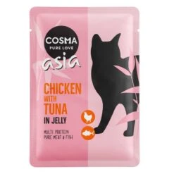 Cosma Asia In Jelly Pouches 6 X 100g Chicken With Chicken Liver -Zoo Plus 55567 pla cosma asia chickentuna 100g 6 7