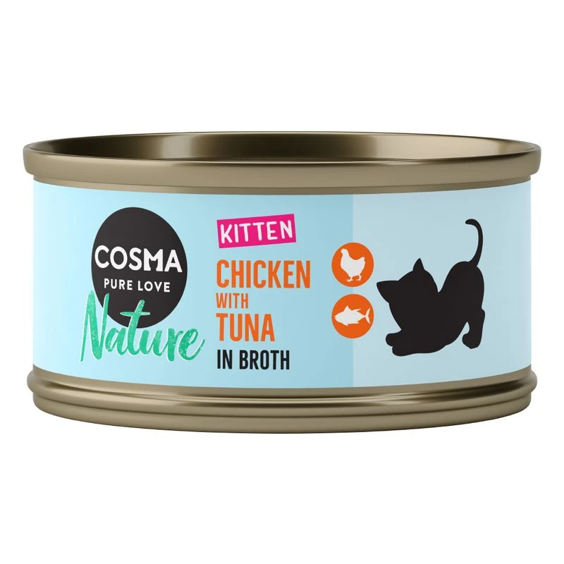 Cosma Nature Kitten Saver Pack 24 X 70g Mixed Pack (3 Varieties) 4 Cosma Nature Kitten Saver Pack 24 X 70g Mixed Pack (3 Varieties) - Image 4