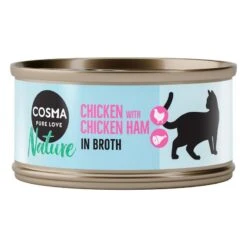 Cosma Nature 6 X 70g Tuna With Anchovy 37 Cosma Nature 6 X 70g Tuna With Anchovy -Zoo Plus 65178 pla cosma nature chickenham 70g 7 35