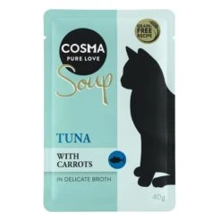 Cosma Soup Saver Pack 24 X 40g Tuna With Carrots -Zoo Plus 81174 pla cosma soup tuna 40g 9 3
