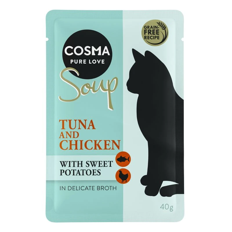 Cosma Soup 12 X 40g Tuna & Chicken With Sweet Potatoes 9 Cosma Soup 12 X 40g Tuna & Chicken With Sweet Potatoes - Image 9