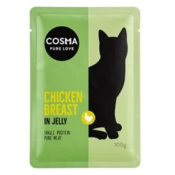 Cosma Original Pouches In Jelly 6 X 100g Chicken Breast -Zoo Plus 85299 pla cosma original chicken pouch100g 1 5