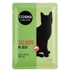 Cosma Original Pouches In Jelly 6 X 100g Salmon -Zoo Plus 85300 pla cosma original salmon pouch100g 8 2