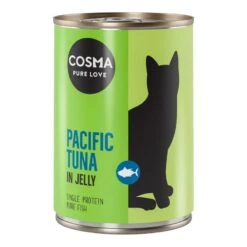 Cosma Original In Jelly 6 X 400g Pacific Tuna -Zoo Plus 92597 pla cosma original pacifictuna 400g 4 1