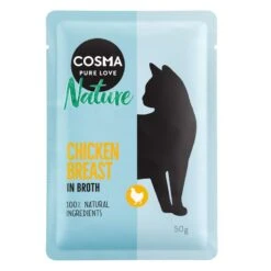 Cosma Nature Pouches Saver Pack 18 X 50g Pacific Tuna -Zoo Plus 99513 pla cosma nature chickenbreast 50g 8