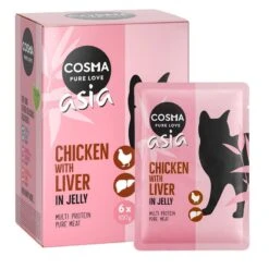 Cosma Asia In Jelly Pouches Saver Pack 24 X 100g Chicken With Tuna -Zoo Plus chickenwithliver100g 7 2