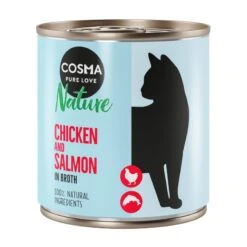 Cosma Nature 6 X 280g Chicken & Salmon -Zoo Plus cosma nature chickensalmon 280g 1000x1000 2 10