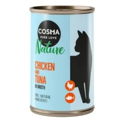 Cosma Nature Saver Pack 12 X 140g Salmon -Zoo Plus cosma nature chickentuna 140g 1000x1000 3 3