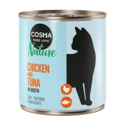 Cosma Nature Saver Pack 12 X 280g Tuna & Anchovy -Zoo Plus cosma nature chickentuna 280g 1000x1000 9 5