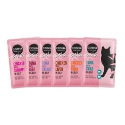 Cosma Asia In Jelly Pouches Mixed Trial Pack 6 X 100g Mixed Pack (6 Varieties) -Zoo Plus fan100g 2