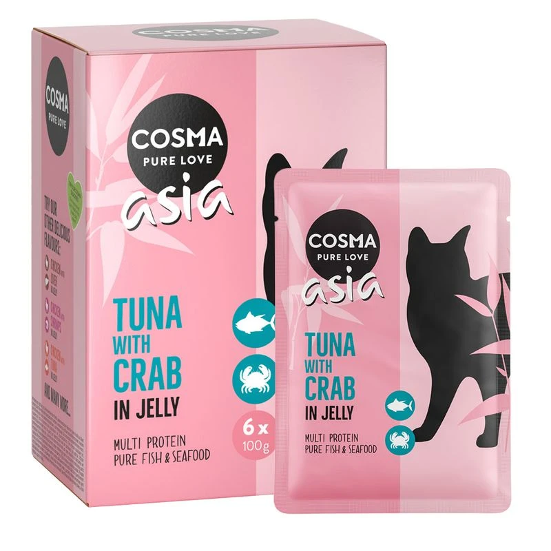 Cosma Asia In Jelly Pouches 6 X 100g Tuna With Crab Meat 18 Cosma Asia In Jelly Pouches 6 X 100g Tuna With Crab Meat - Image 18